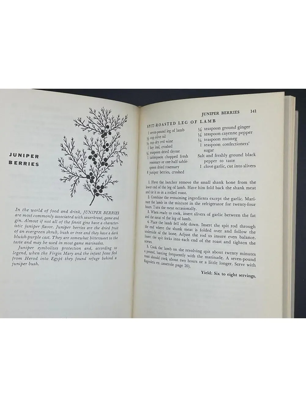 Vintage 1963 Herb & Spice Cookbook by Craig Claiborne